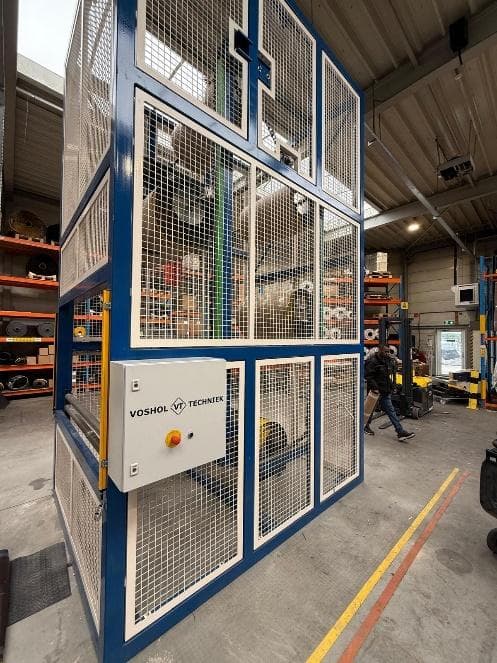 Volledig omkaste machine met veiligheidsafscherming